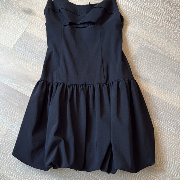 Zara Black Cut Out Bubble Skirt Dress - Picture 4 of 7